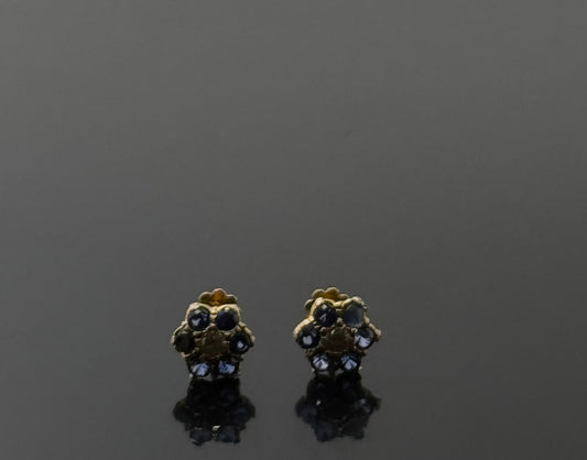 18K Solid Gold Fancy Studs ES254