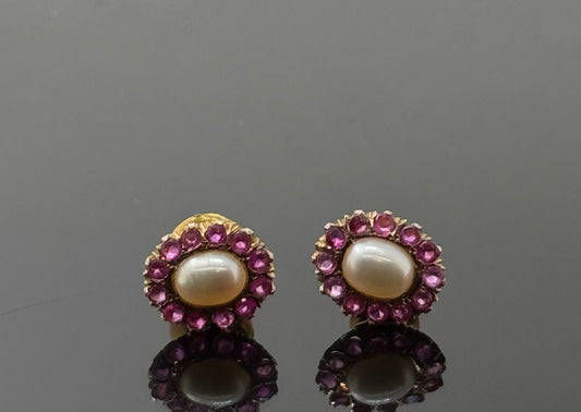 18K Solid Gold Fancy Studs ES256