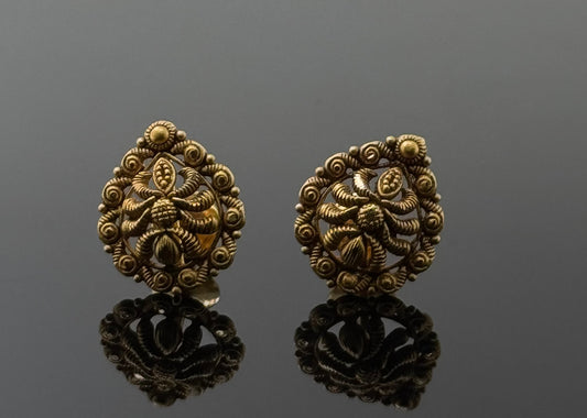 22K Solid Gold Fancy Studs ES279