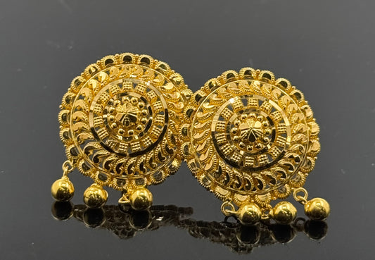 22K Solid Gold Fancy Studs ES3
