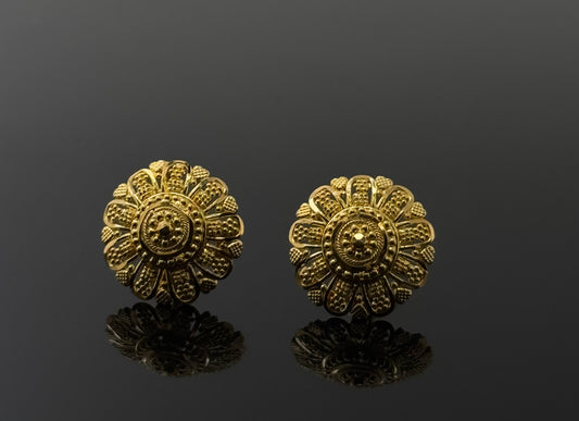 22K Solid Gold Fancy Studs ES311
