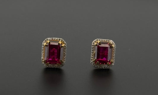 22K Solid Gold Fancy Studs ES326