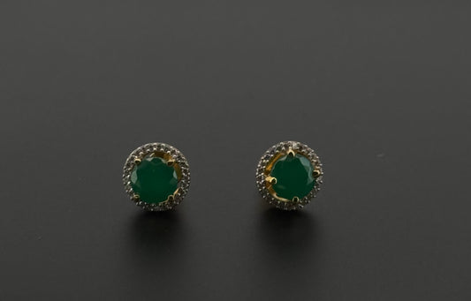 22K Solid Gold Fancy Studs ES327
