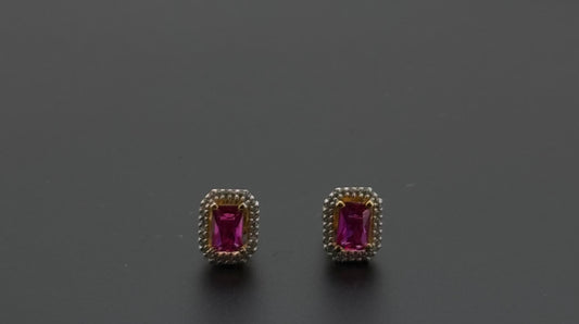 22K Solid Gold Fancy Studs ES334
