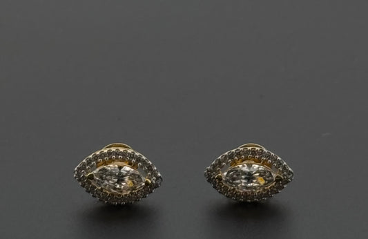 22K Solid Gold Fancy Studs ES336