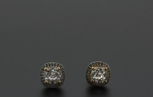 22K Solid Gold Fancy Studs ES346