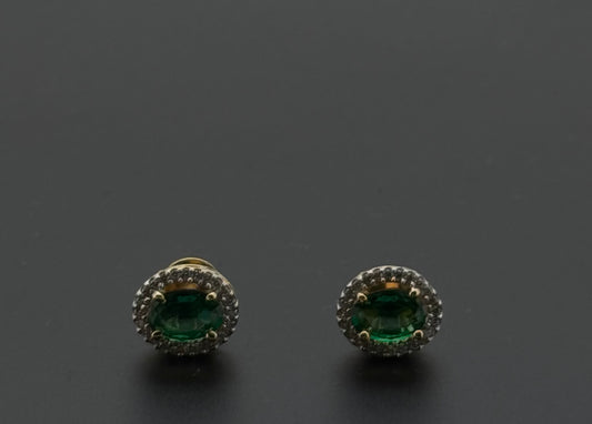22K Solid Gold Fancy Studs ES351