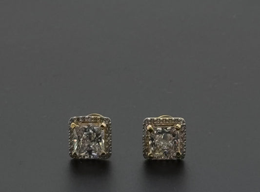 22K Solid Gold Fancy Studs ES352