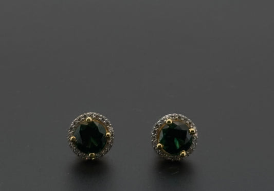 22K Solid Gold Fancy Studs ES356