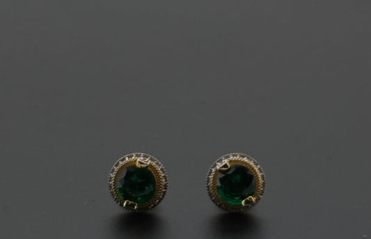 22K Solid Gold Fancy Studs ES362