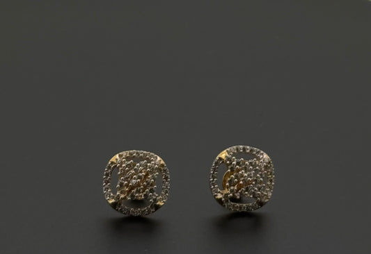22K Solid Gold Fancy Studs ES379