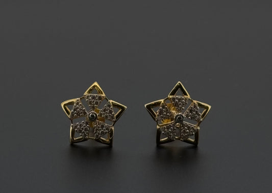 22K Solid Gold Fancy Studs ES382