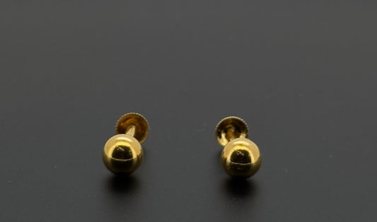 22K Solid Gold Fancy Studs ES388