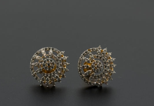 22K Solid Gold Fancy Studs ES393