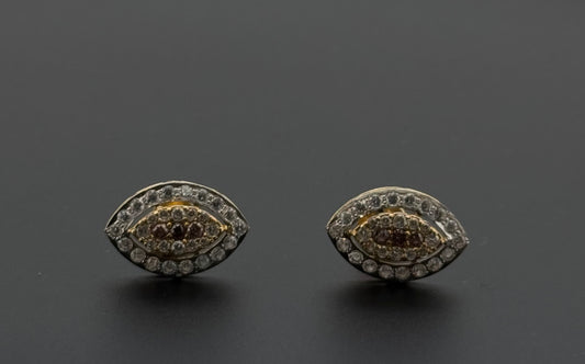 22K Solid Gold Fancy Studs ES396
