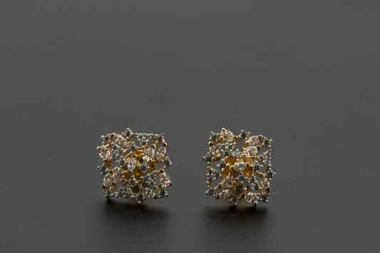 22K Solid Gold Fancy Studs ES399