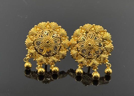 22K Solid Gold Fancy Studs ES4
