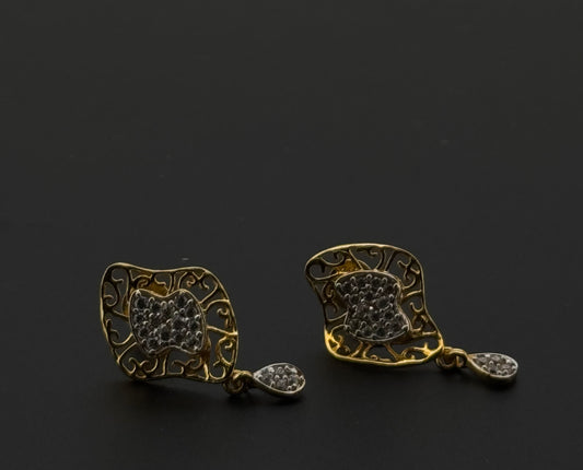 22K Solid Gold Fancy Studs ES449