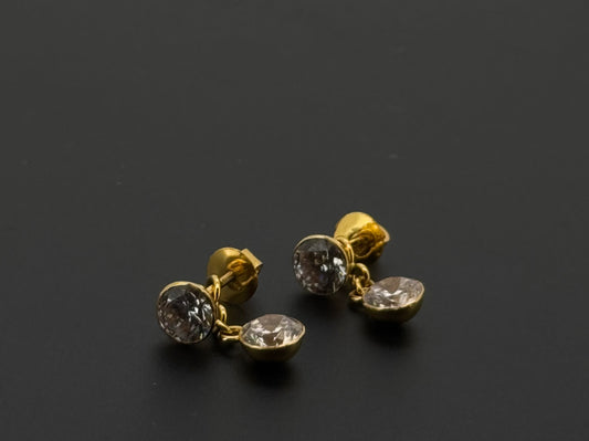 22K Solid Gold Fancy Studs ES453