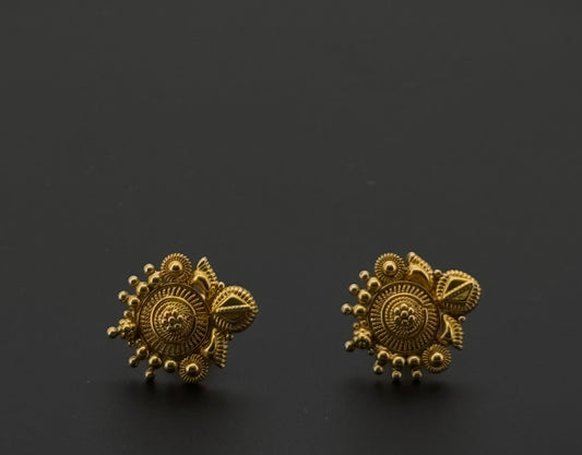 22K Solid Gold Fancy Studs ES461