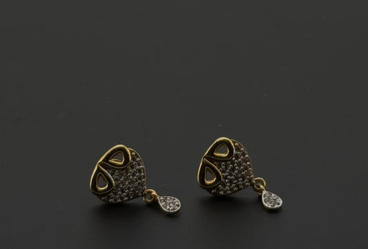 22K Solid Gold Fancy Studs ES473
