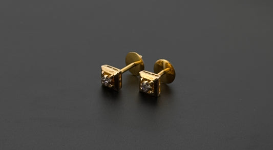 10K Solid Gold Fancy Studs ES497