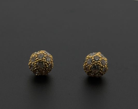 22K Solid Gold Fancy Studs ES504