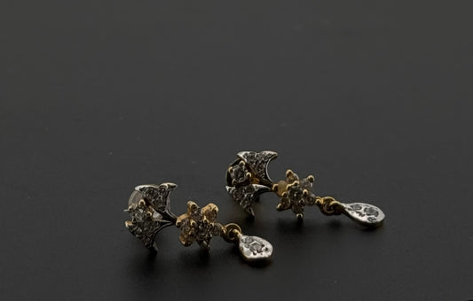 22K Solid Gold Fancy Studs ES514