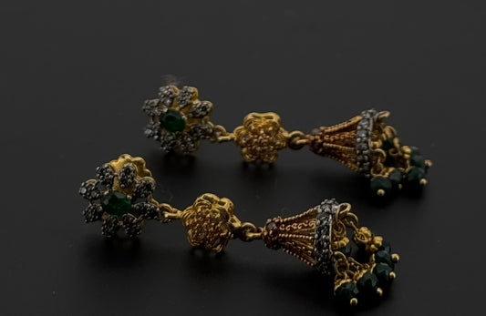 22K Solid Gold Fancy Studs ES522