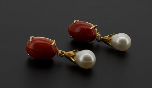 22K Solid Gold Fancy Studs ES523
