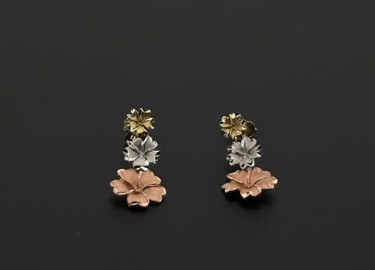 10K Solid Gold Fancy Studs ES529