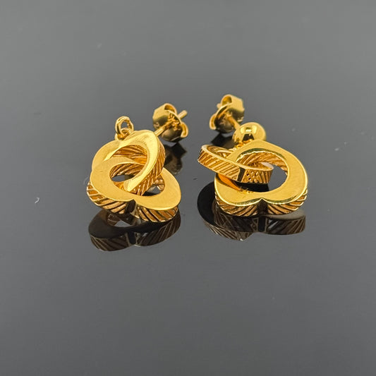 22K Solid Gold Fancy Studs ES53