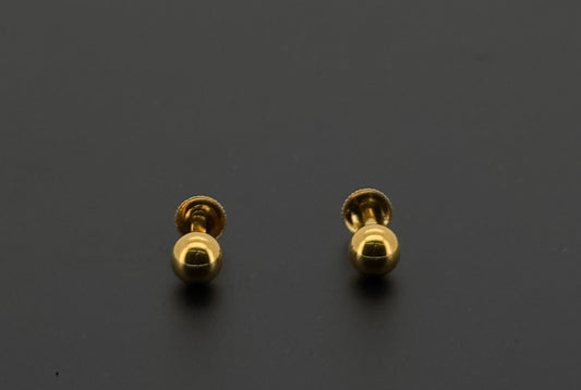 22K Solid Gold Fancy Studs ES530