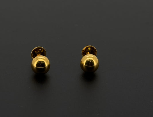22K Solid Gold Fancy Studs ES555