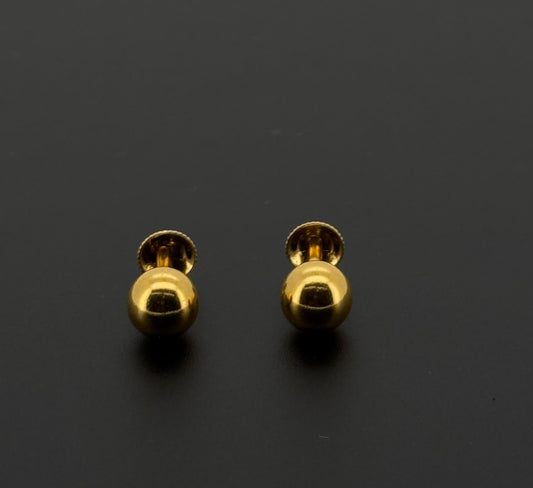 22K Solid Gold Fancy Studs ES561