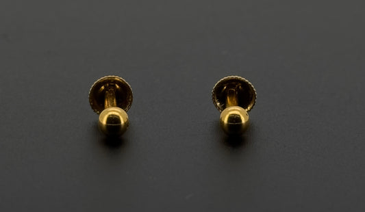 22K Solid Gold Fancy Studs ES565