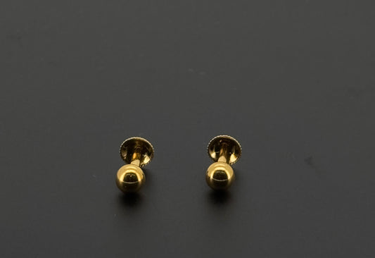 22K Solid Gold Fancy Studs ES578