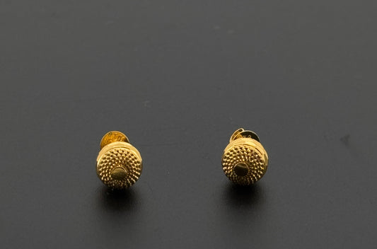 22K Solid Gold Fancy Studs ES579