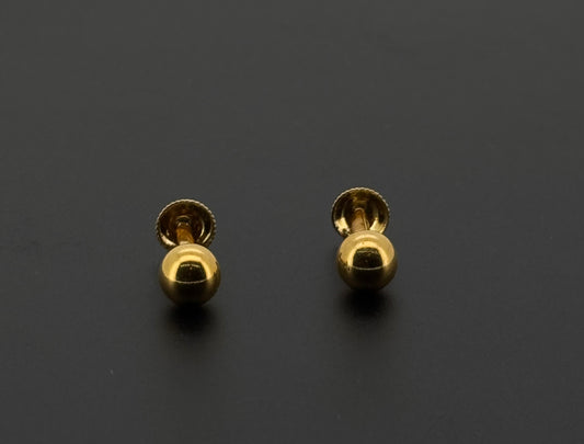 22K Solid Gold Fancy Studs ES580