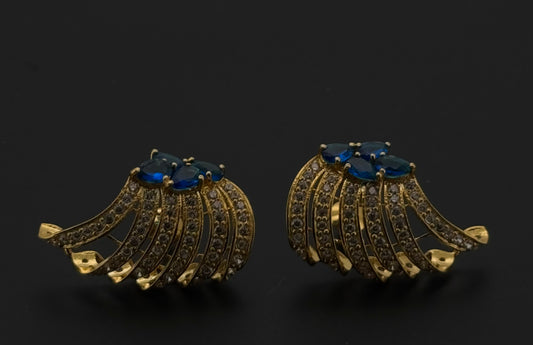 22K Solid Gold Fancy Studs ES621