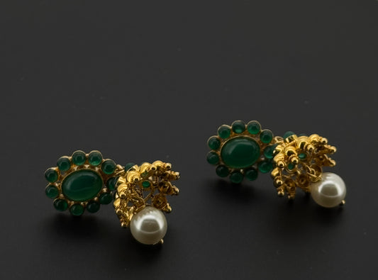 22K Solid Gold Fancy Studs ES626
