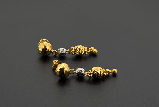 22K Solid Gold Fancy Studs ES635
