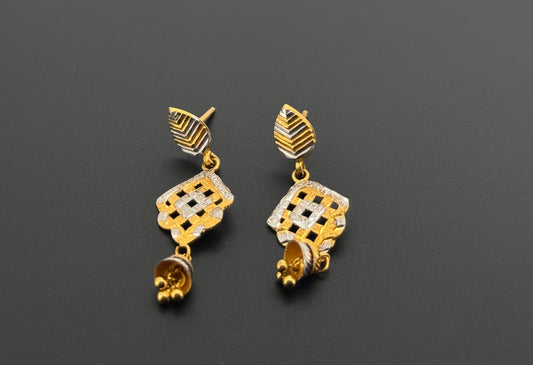 22K Solid Gold Fancy Studs ES650