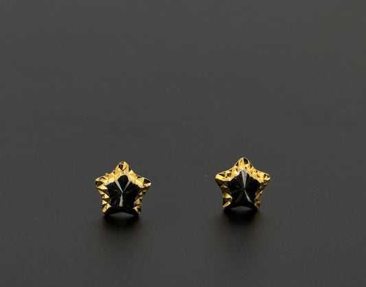 22K Solid Gold Fancy Studs ES672