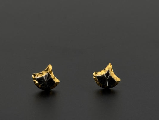 22K Solid Gold Fancy Studs ES675