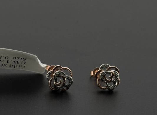 10K Solid Gold Fancy Studs ES695