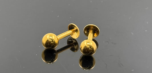22K Solid Gold Fancy Studs ES7