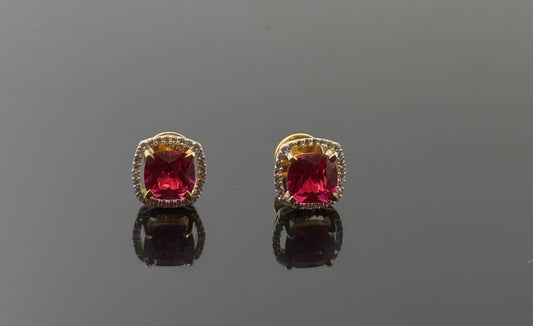 22K Solid Gold Fancy Studs ES70