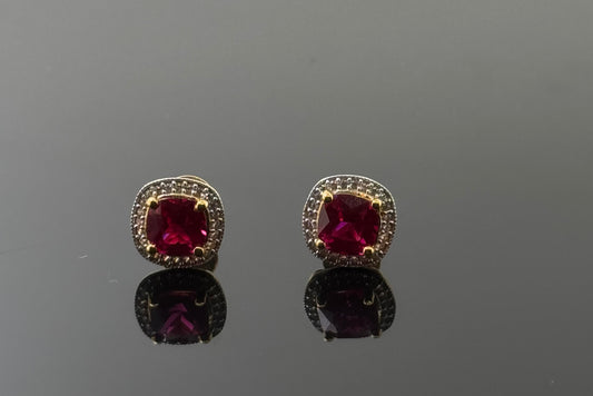 22K Solid Gold Fancy Studs ES72