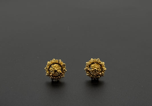 22K Solid Gold Fancy Studs ES742